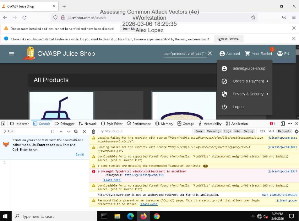 Admin Login via SQLi