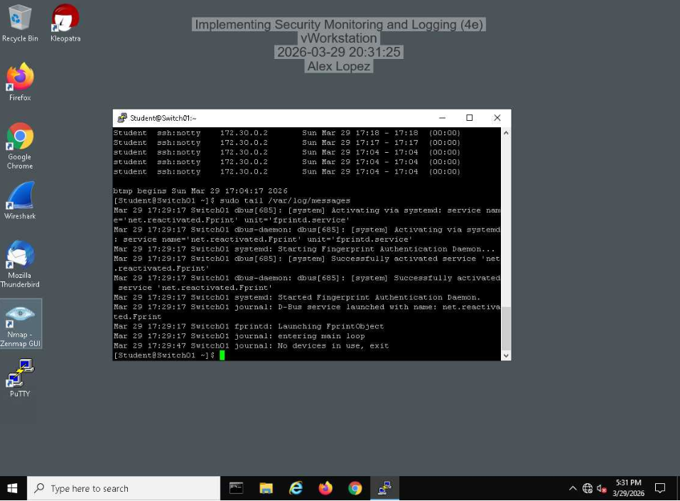 Last 10 Log Messages